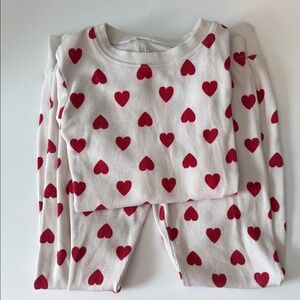 Carter's Organic Red Heart Long Sleeve PJ Set